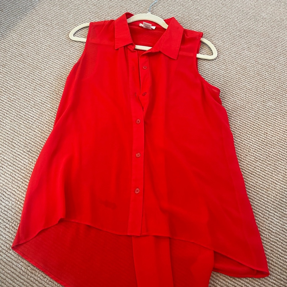 Sans Souci Cherry Red Blouse